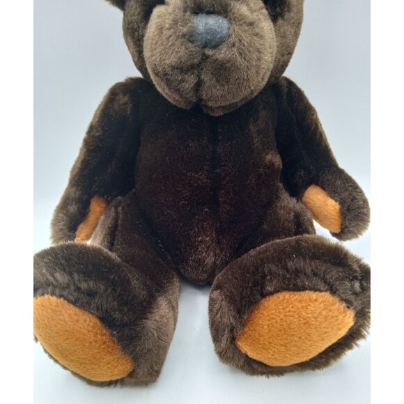 Velvets Teddy Bear Brown Plush Greek 62960 Sitting Soft Stuffed Animal 8 Inch - Picture 4 of 10